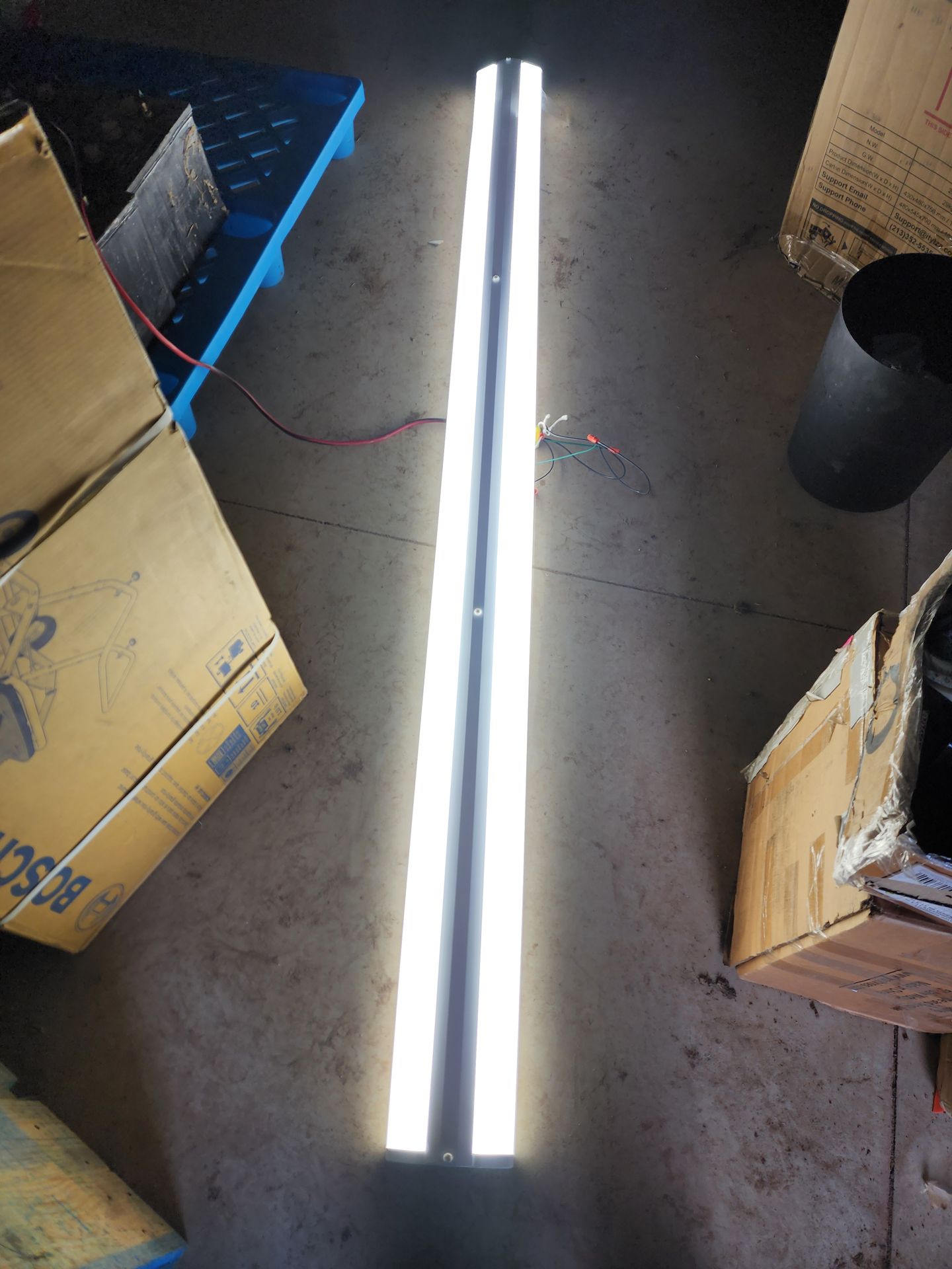 AntLux 110W 8FT LED Shop Lights Ultra Slim LED Wraparound 4 pack