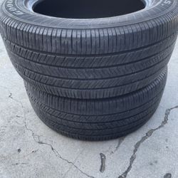 2 - 255/55r18 Goodyear Eagle Tires 80% Treads