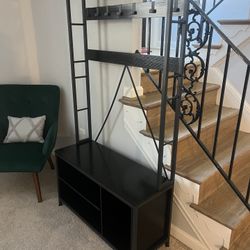 Coat Rack and Shoe Organizer