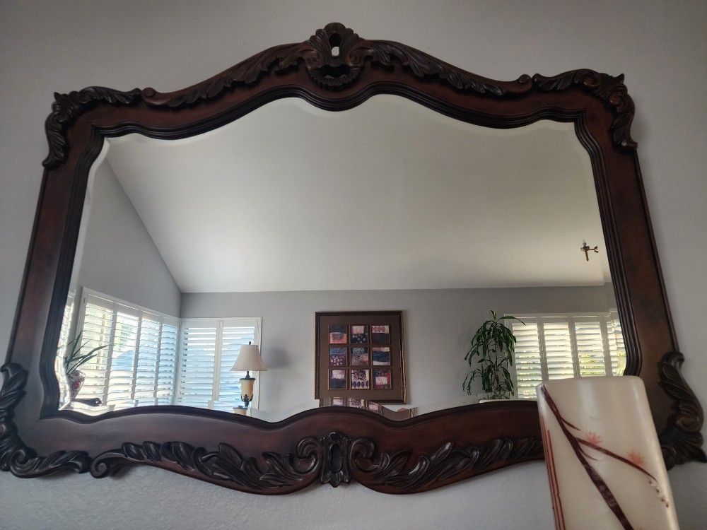 Console Table with Wall Mirror