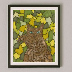 The Cat (Abstract Art Piece)