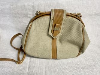 Women’s Beige Handbag / Brown Leather / Satchel