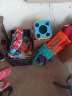 BOX OF TOYS