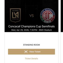3 Supporters Tickets Vs Toluca