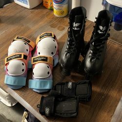 Roller Skates And Pads