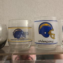 SD Chargers Glass Tumblers 