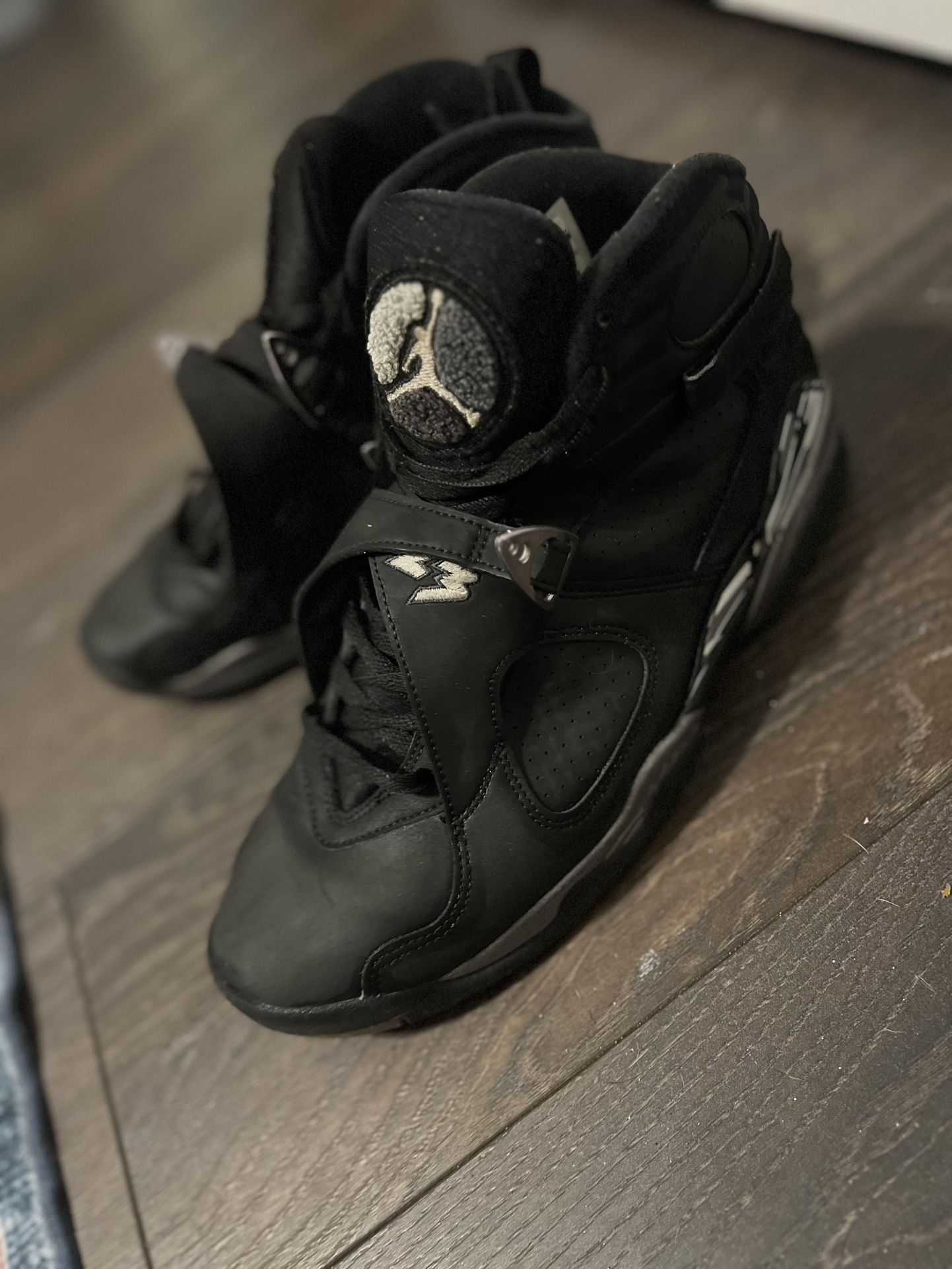 Nike Jordan 8 Chrome Black Size 11