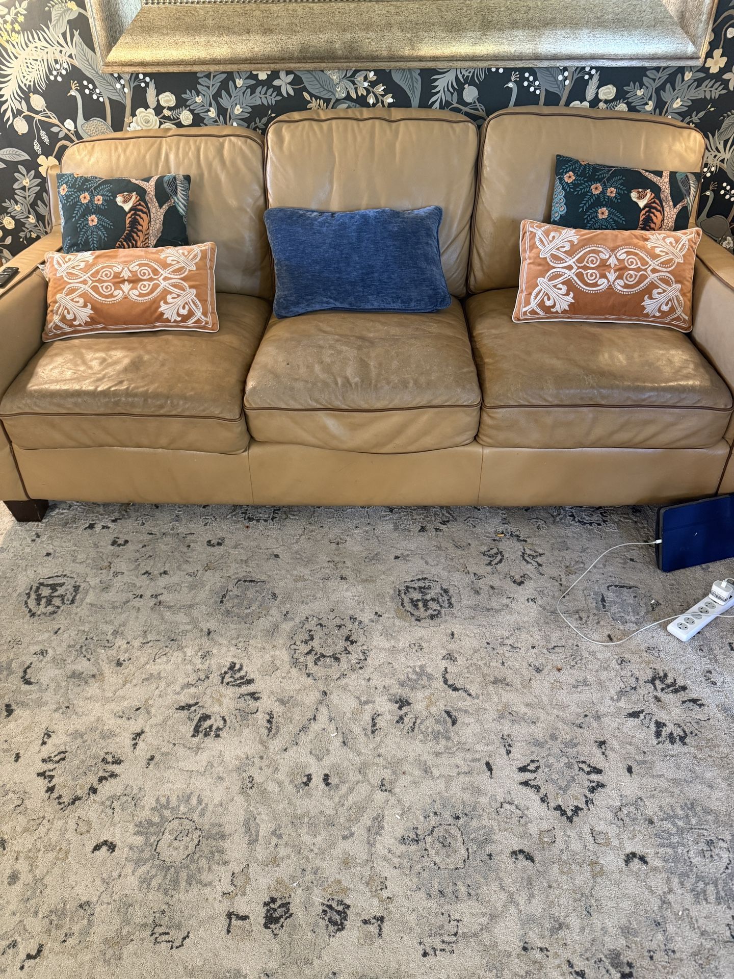 Haverty’s Leather Couch