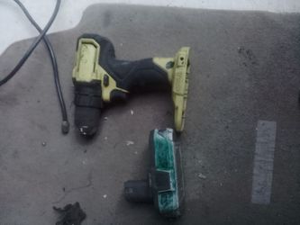 Ryobi drill with battery and charger