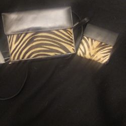 Vintage Tusk Purse And Wallet 