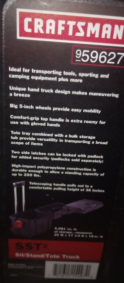 Craftsman Sit And Stand Tote Truck