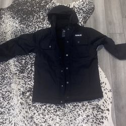 Brand New Hurley Winter Jacket Heavy Duty Sherpa Lined Size Medium
