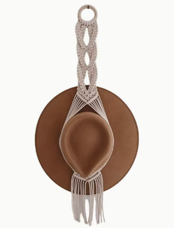Handmade Woven Wall-Mounted Hat Rack