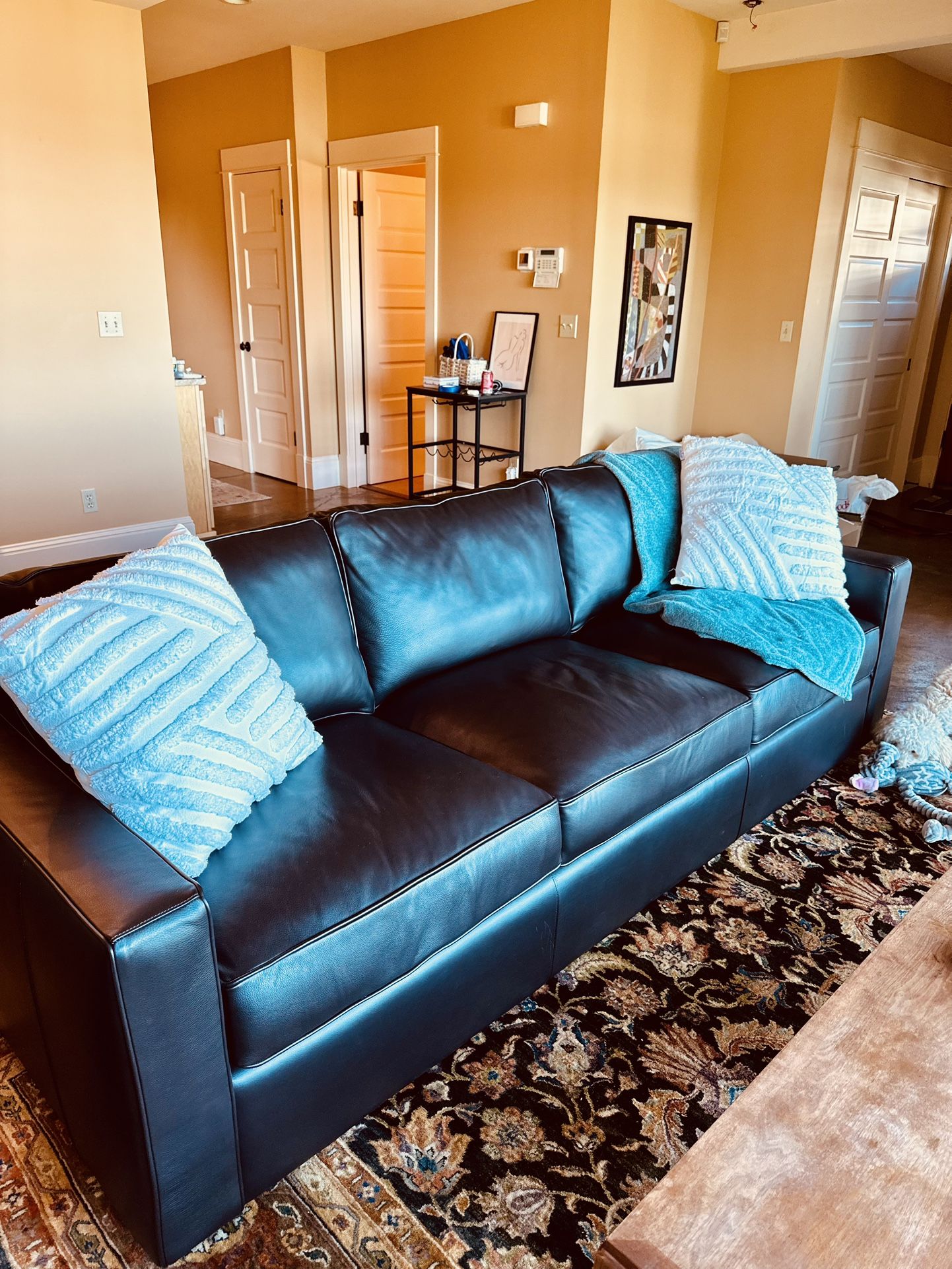 Room & Board Leather Sofa