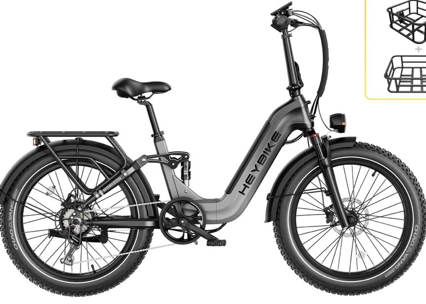 Heybike Horizon 24 Inch Fat Tire Foldable Electric Bicycle