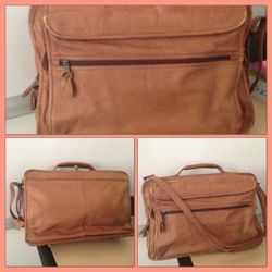 leather satchel / carrying case