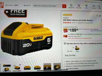 Dewalt Battery 6.0 Ah XR NEW OPEN BOX