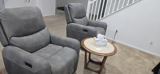 Two Set Recliners W/ Massage & Seat Warmer Function
