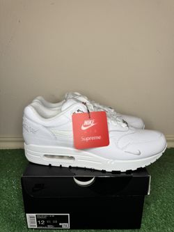 Supreme Air Max 1 White Size 12 Brand New 