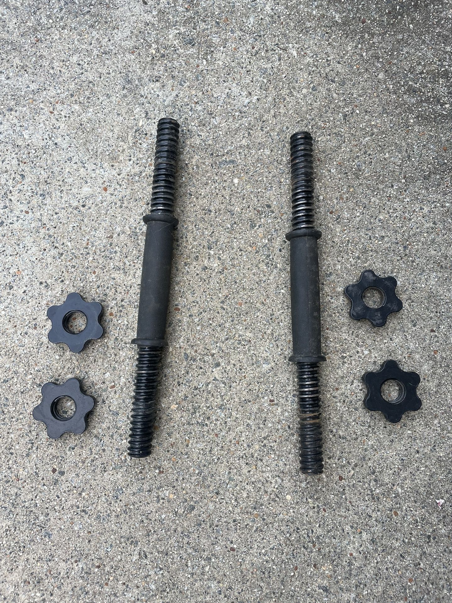 Dumbbell Handles with Spin Collars