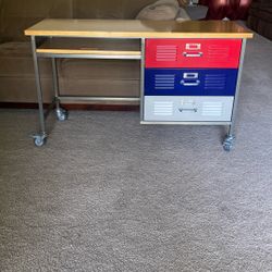 Pottery Barn Teen Metal Locker Desk