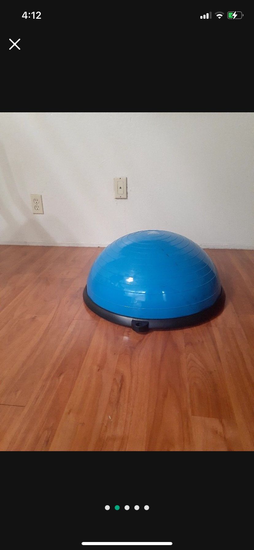 Zelus 23 Inch Half Exercise Ball