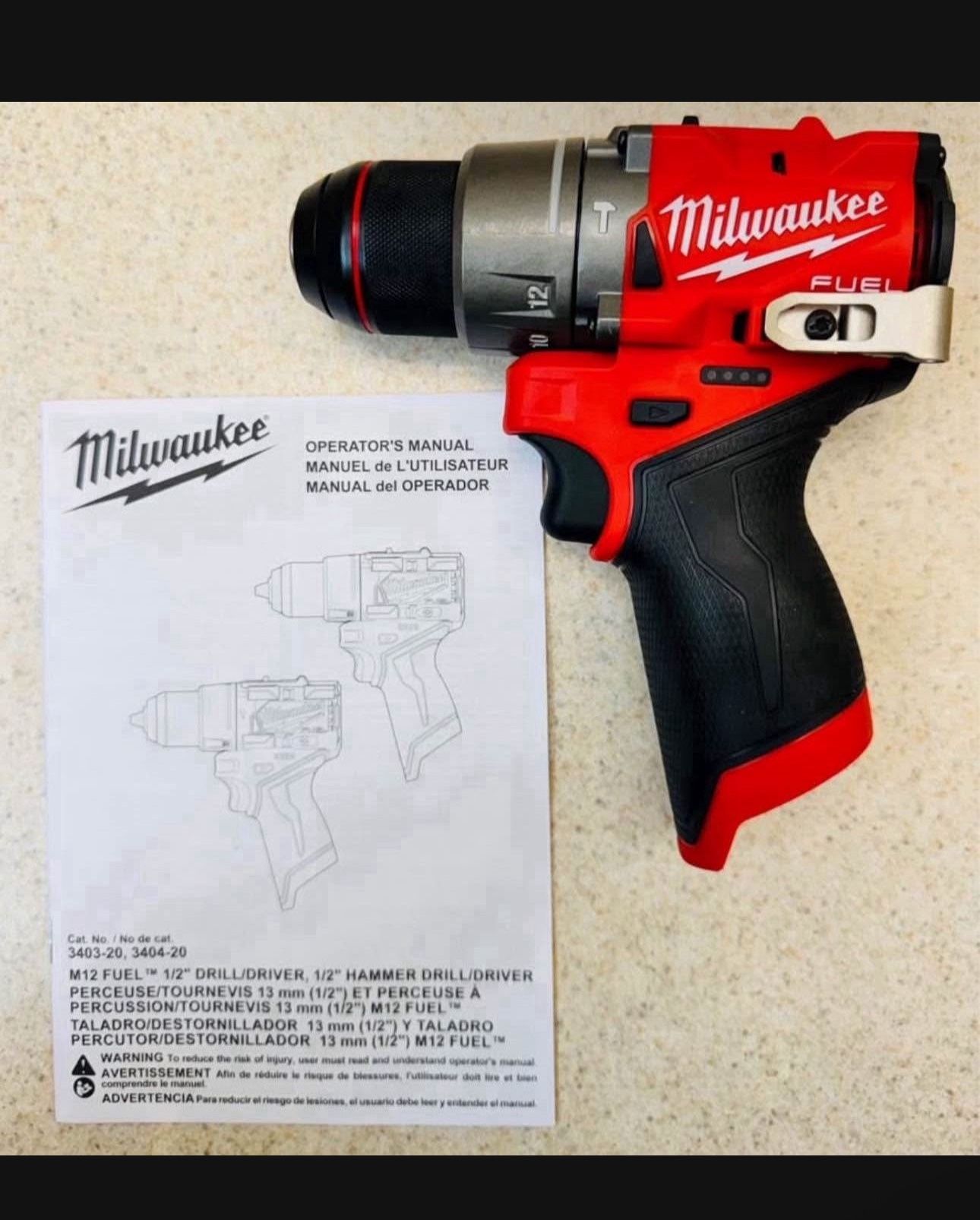 π₯ Milwaukee M12 Fuel 1/2β Hammer Drill/Driver