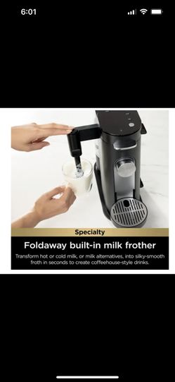 Ninja Pods & Grounds Specialty Single-Serve Coffee Maker, PB051 Frother  SEALED