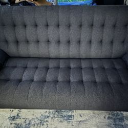 Set Of 2 Black Couches 