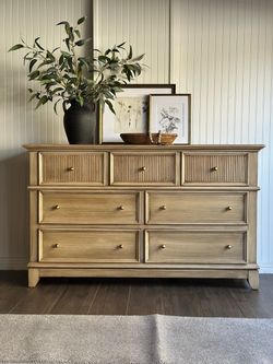 Pottery Barn Inspired Fluted Dresser