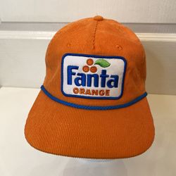 Fanta Soda Hat Orange Color Adult One Size Adjustable Snap Back Rugged Cap