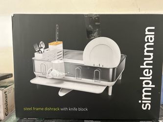 🔥 SPECIAL OFFER! Simplehuman Steel Frame Dishrack