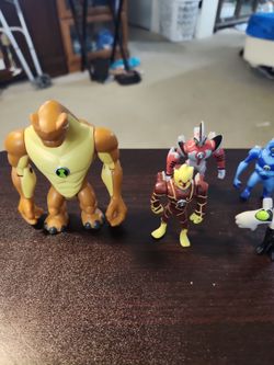 Ben 10  animated 7 figure lot