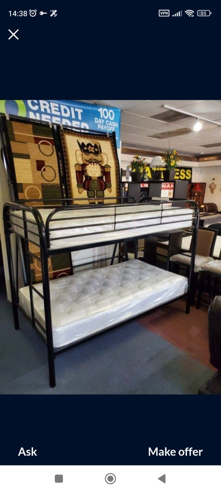 Runnels Bunk Bed✳️ with interest free payment options