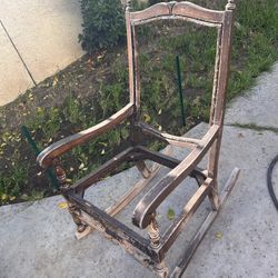 Vintage Mid Size Rocking Chair