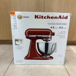 DELUXE KITCHEN AID TILT-HEAD STAND MIXER 4.5QT KSM97ER EMPIRE RED 