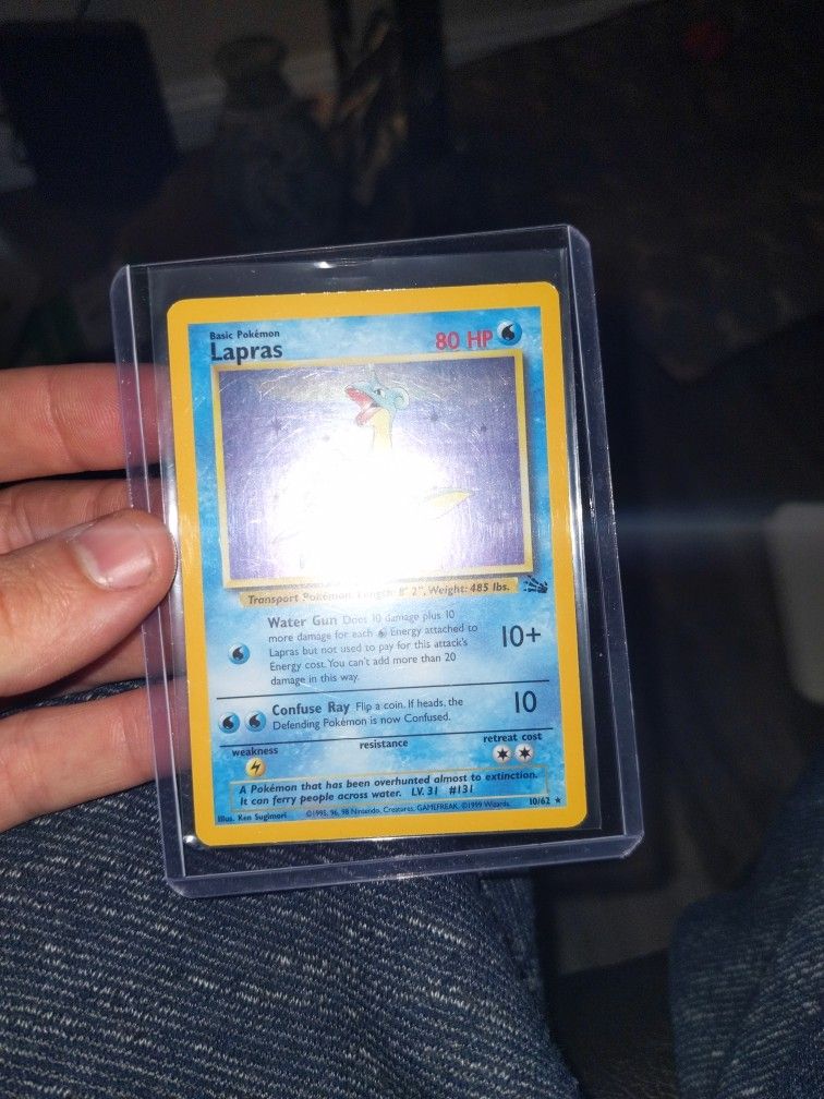 Lapras Pokemon Card Fossil