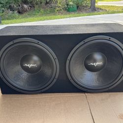DUAL 12” SUBWOOFER + AMP SET 