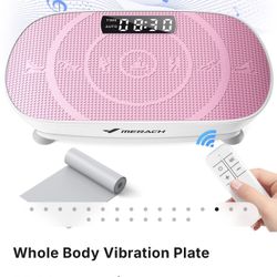 MERACH Vibration Plate Exercise Machine, Vibration Plate with Real-Time Calorie Tracking on LED Display, Vibrating Plate Exercise Machine for Women Me