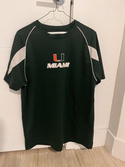 University of Miami Hurricanes UM Athletic T-Shirt Size Large