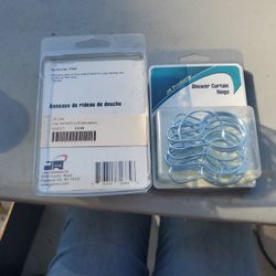 Metal Shower Curtain Rings - Pack of 12