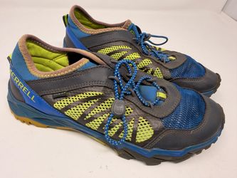 Merrell Boys Hydro Run 2.0 MY56506 Blue Black Lace Up Running Shoes youth 4/ women’s 5.5