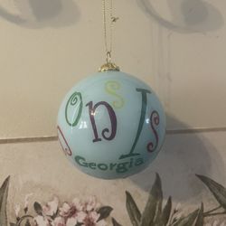 Georgia Souvenir Ornament With Box