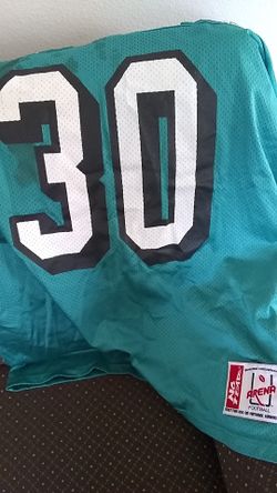 Portland Arena football. Jersey sign by #30 after game Jersey
