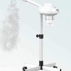 TASALON Professional Facial Steamer on Wheels, Hot Ozone Face Steamer for Facia