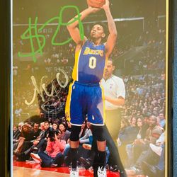 Autographed Nick Young Photo Framed La Lakers