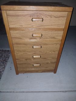 Chest Of Drawers 5 Drawer Tall Boy Dresser (Delivery Available)