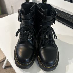 Dr Martens 1460 8-Eye Bex Buckle Boot - Black