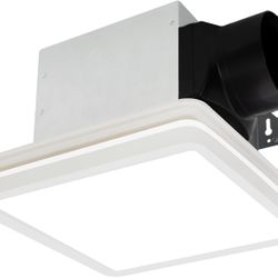 Akicon Bathroom Exhaust Fan with Light, 80CFM 2.0 Sones Exhaust Fan for Bathroom Ceiling, 15W Dimmable 3CCT LED Shower Lights & 3.5W Nightlight Vent F