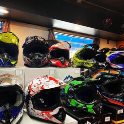 New Off Road Dirt Bike Motorcycle Helmet s $85 and Up